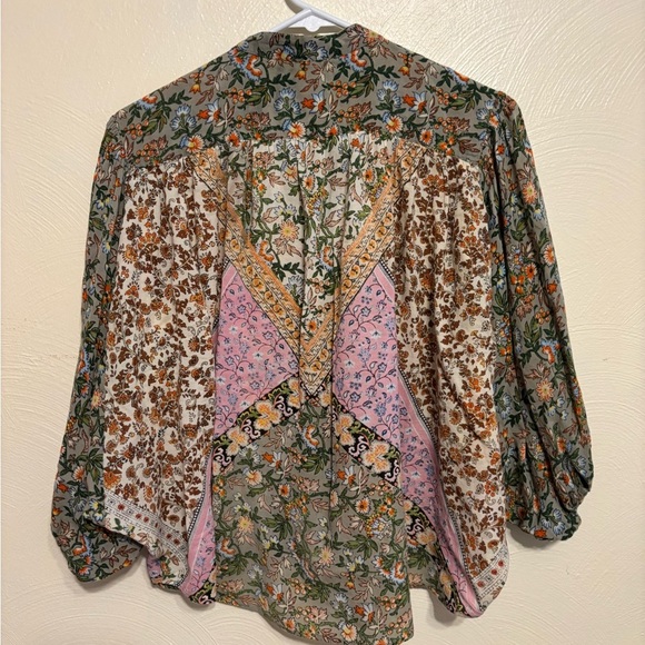 Ritu Kumar Colorful Floral Button Down Shirt - Picture 8 of 8